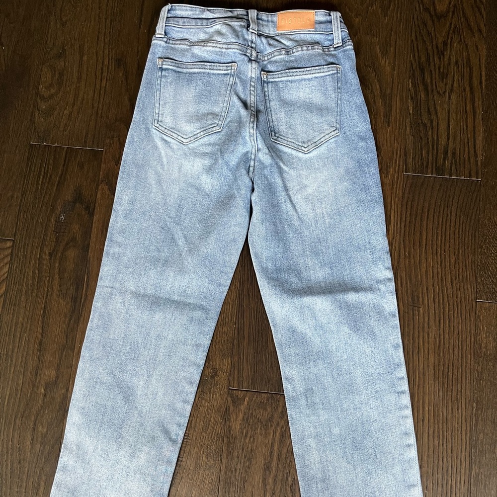 Pistola blue jeans, size 26, ankle length, good condition